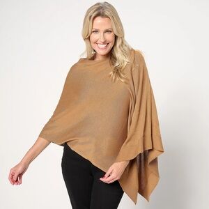 Complliments Cowl Neck Poncho - butterscotch (Sz 2X/3X) A667210